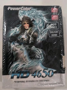 PowerColor ATI Radeon HD 4650 PCI E 1 GB GDDR3 Video Graphic Card New - Picture 1 of 6