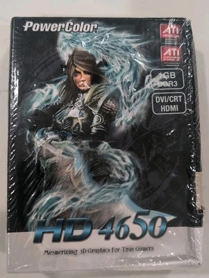 PowerColor ATI Radeon HD 4650 PCI E 1 GB GDDR3 Video Graphic Card New - Image 1 of 4