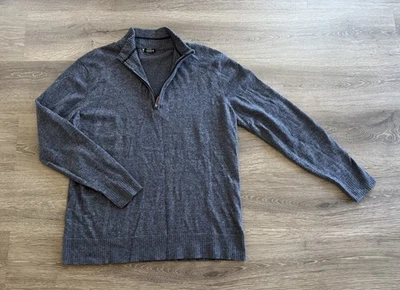 Smartwool Sweater Mens Blue Sparwood 1/2 Zip Merino Wool Blend Minimalist L 🔥 - Image 1 of 4