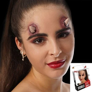 Diabola Teufelshörner Latex – Verwandlung zur weiblichen Dämonin für Halloween & - Bild 1 von 6