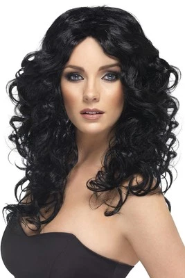 Smiffys Glamour Wig, Black - Bild 1 von 2