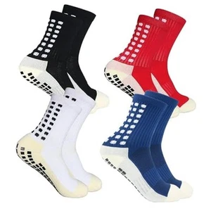 Mens Grip Soccer Socks Non Slip Grippy Sports Socks for Football Basketball - Picture 1 of 8