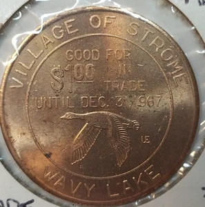 1967 Strome Alberta $1 Confederation centennial trade dollar uncirculated - Bild 1 von 3