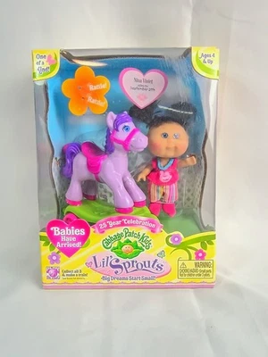 Raro Cabbage Patch Kids Lil Sprouts ~ Muñeca Niña Nina Violet 2008 5" Foto 1 de 4