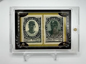 Kendry Morales/Andrew McCutchen 2010 Topps Heritage Stamps 44/50 - Picture 1 of 6