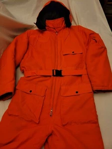 Winchester Full Zip Up Heavy Lined Coveralls Hood/ Zip Up Pockets Mens Size L - Picture 1 of 11