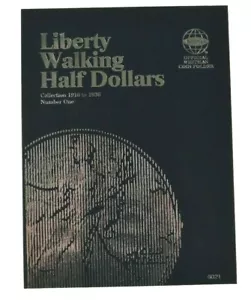 Whitman Coin Folder Liberty Walking Half Dollars #1, 1916-1936 - Picture 1 of 2