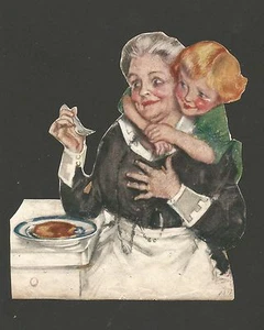 Grandmother Holding Child - Maud Tousey Fengel Illustrator - Early 1900's - Picture 1 of 2