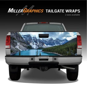 Mountains Lake Scenery Landscape Truck Tailgate Vinyl Graphic Decal Wrap - Picture 1 of 1