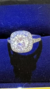 Nordstrom Cubic Zirconia 925 Silver Sterling Rings 7" $320 #41 - Picture 1 of 5