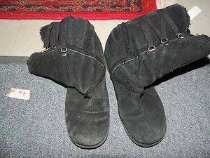 Rocket Dog Black Suede Leather Insulated Fashion Boots Womens Size 6.5M wc 12214 - Picture 1 of 12