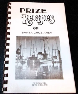 Prize Recipes of SANTA CRUZ Area, XI ETA, BETA SIGMA PHI cookbook pre 1945 ADS! - Picture 1 of 8