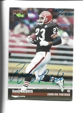 1995 Classic Autographed Randy Baldwin card, Ole Miss Rebels #/1435