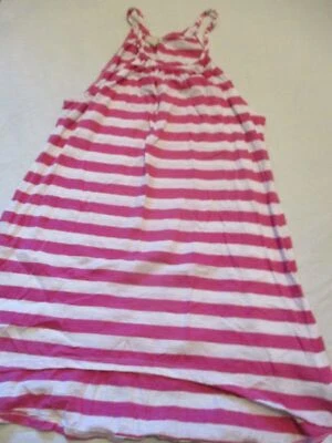 Womens derek heart pink white striped tank top sz m - Image 1 of 4