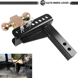 45900 2" 14000 LBS Trailer Towing Hitch Dual Ball Adjustable Channel Mount - Picture 1 of 24