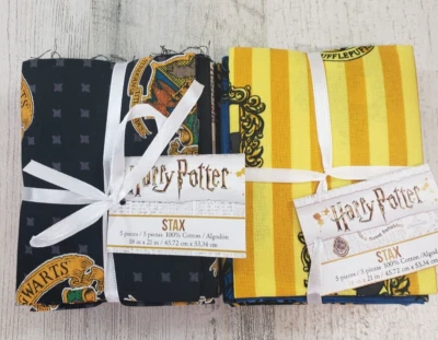 Stax Harry Potter Хогвартс 2 Fat четверть комплекты герб хлопок лоскутное одеяло 18 «x 21» - Изображение 1 из 4