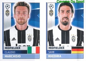 JUV12-13 SAMI KHEDIRA MARCHISIO JUVENTUS STICKER CHAMPIONS LEAGUE 2017 TOPPS - Picture 1 of 1
