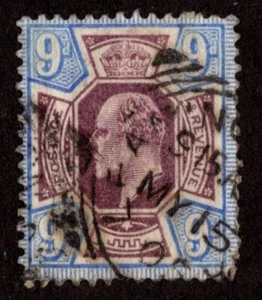 KAPPYSSTAMPS GREAT BRITAIN SCOTT 136 USED CORNER CREASE CV $70 F511 - Picture 1 of 2