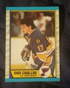 1989-90 Topps - St. Louis Blues - Hockey Card #176 Gino Cavallini - Picture 1 of 2