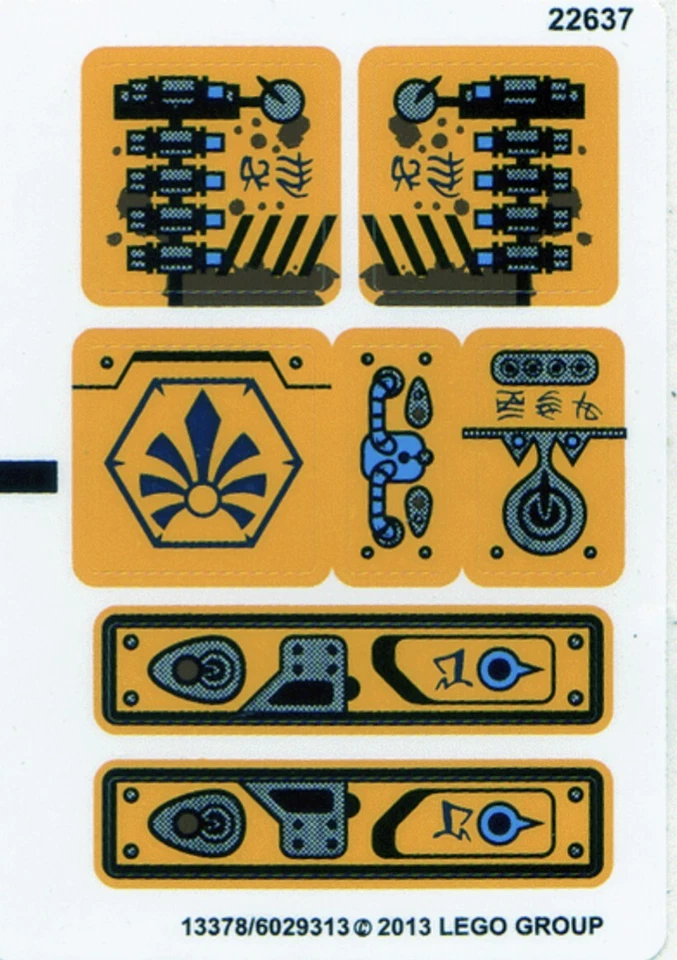 NEW LEGO Sticker Sheet - LEGENDS OF CHIMA Lennox' Lion Attack  - Image 1 of 1