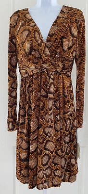 Altuzarra for Target Long Sleeve Python Print Dress - Size 8 - Image 1 of 4