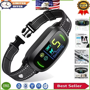 Rechargeable Anti-Bark Collar with 5 Sensitivity Levels for All Dog Sizes - Picture 1 of 9