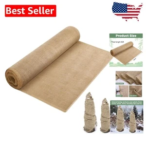 Durable 82 Ft x 40 Inch Burlap Fabric Roll for Securing Trees Against Winter - Picture 1 of 9