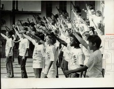 1975 Press Photo Students of Martin Luther King Jr. Primary School at kids show