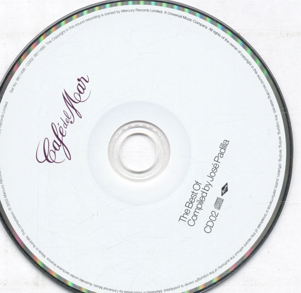 Cafe Del Mar: The Best Of Compilled By Jose Padilla (Disc 2) CD only - Image 1 of 1