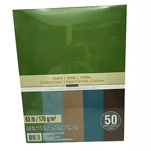 Recollections Cardstock Paper Earth 8.5" x 11" 50 Sheets 65 lb Acid Free - Picture 1 of 4