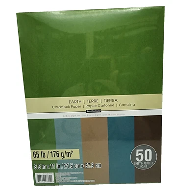 Recollections Cardstock Paper Earth 8.5" x 11" 50 Sheets 65 lb Acid Free - Image 1 of 4