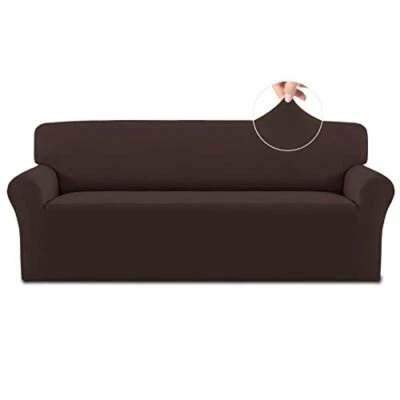 Funda de sofá elástica de vellón Spandex antideslizante suave funda de sofá lavable... Foto 1 de 4