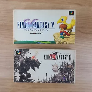 Square Enix Final Fantasy Ⅴ Ⅵ Nintendo Super Famicom SFC Untested - Picture 1 of 24
