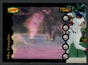 1996 Pinnacle Dennys Holograms #5 Mo Vaughn Boston Red Sox