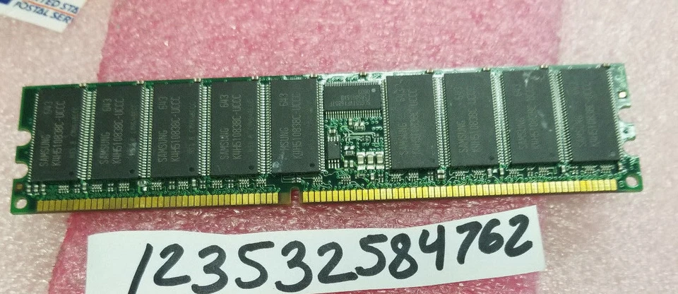 1GB DDR  PC3200R  400MHZ 184PIN  RDIMM 64X8 RAM MEMORY FOR MSI K8N  Master2-FAR  - Image 1 of 1