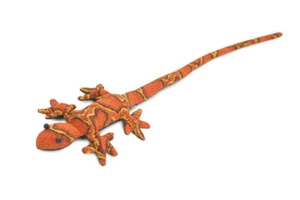 Lizard Sand Toy Orange Thailand Paper Weight Bean Bag Cornhole 16" TH43 BB305 - Picture 1 of 8