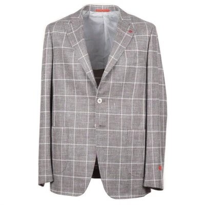 Isaia Slim-Fit 'Capri' Woven Wool-Linen-Silk Sport Coat 44L Long (Eu 54L) NWT - Image 1 of 4