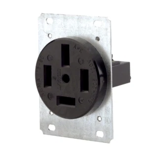 8360 60 Amp, 120/208 Volt, Flush Mounting Receptacle, Straight Blade, Industr... - Picture 1 of 1