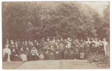 Edwardian Ladies & Gentlemen RP Postcard by Higdon of Street Somerset, Unused