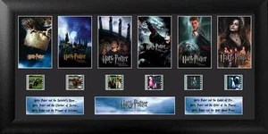 HARRY POTTER Fantasy Movie Series 1-6 CÉLULA DE PELÍCULA ENMARCADA y MONTAJE DE FOTOS Nuevo - Imagen 1 de 1