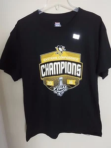 NWOT NHL 2016 Eastern Conference Champions Pittsburgh Penguins T-Shirt Men Large - Picture 1 of 5