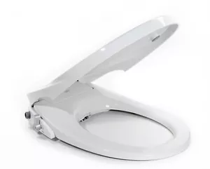 JEP101V Bidet Manuale Doppio Ugello per WC Allungato con Sedile Soft Close NUOVO - Foto 1 di 9