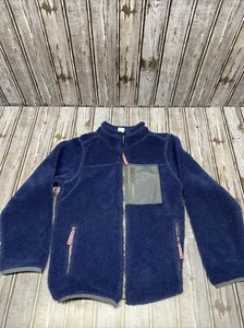 Carter’s Full Zip Crew Collar Sweater Blue Polyester 3 Pockets Size 8 Kids - Picture 1 of 7