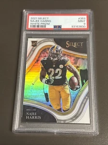 Select Najee Harris #353 2021 blanco Prizm RC PSA como nuevo 9 Steelers 29/35 - Imagen 1 de 5