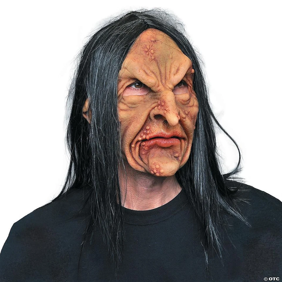 Supersoft Deviant Witch Hag Latex Face Mask With Mouth Movement-Zagone Studios - Image 1 of 1