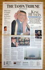 1992 display newspaper DEATH of KING HUSSEIN of JORDAN HisSon ABDULLAH NOW RULER
