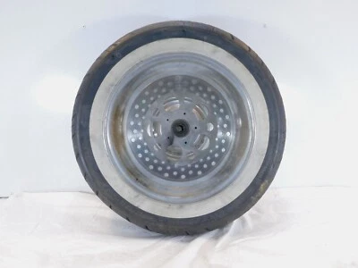 Harley Davidson Dyna Softail & Sportster 883 & 1200 Rear Wheel Rim w/ Tire- BENT - Image 1 of 4