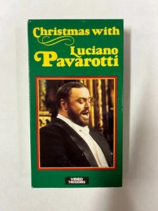 Christmas with Luciano Pavarotti VHS Tape 1989 Video Treasures - Picture 1 of 8