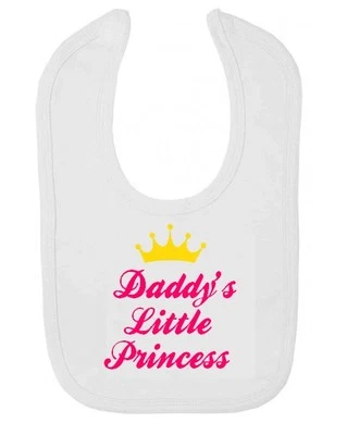 Babero Bebé Princesa Papá Divertido Día del Padre Regalo Papá Ropa Niño  Foto 1 de 2