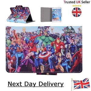 Marvel Avengers Super Heroes - Tablet Case for 7 " 8 " 9.7 " 10.1 " inch Tab - Picture 1 of 12